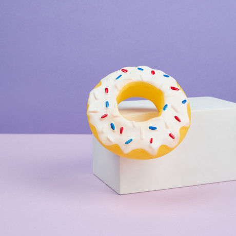 VETTA Игрушка для домашних животных, ПВХ, 13 см, пончик