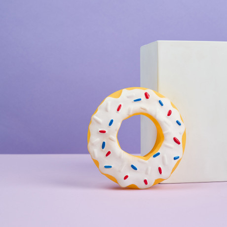 VETTA Игрушка для домашних животных, ПВХ, 13 см, пончик