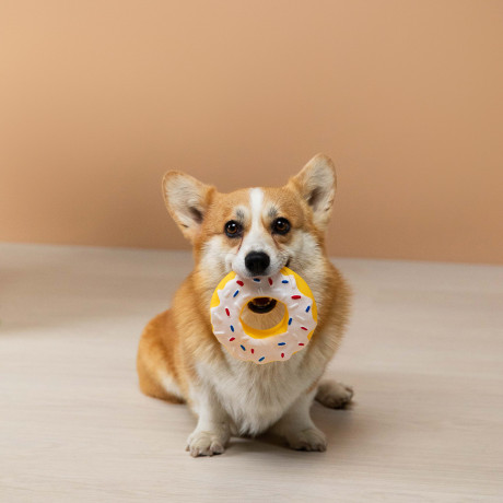 VETTA Игрушка для домашних животных, ПВХ, 13 см, пончик