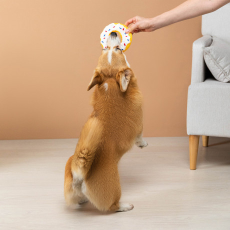 VETTA Игрушка для домашних животных, ПВХ, 13 см, пончик