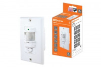 TDM ДДВ-02 ИК-датчик движ. СУ в нишу 1200W 5-480с 9м 10Лк 140гр IP20 SQ0324-0012