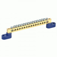 REXANT Шина N &quot;Ноль&quot; (нул.) 8х12мм 16 отв. 160A, инд.шк 11-2337