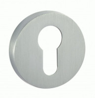 Накладка на цилиндр круг. РЕНЦ, супер сатин хром INET 06 SSC