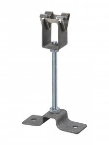 TDM Держатель для гор.и верт.поверхностей,стал.фикс.для прута 8мм, выс.со шпилькой 100мм SQ2402-3222