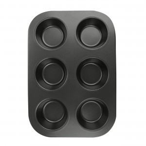 Форма д/выпечки сталь для маффиннов 6 ячеек 26,5*18,5*3см Боббета 75335 Master House