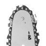 Пила цепная электрическая EDS-2200, 2.2 кВт,продольная, шина 45 см, шаг 3/8, паз 1.3 мм, 62 звена Denzel
