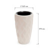 Кашпо ФЛЭЙМ 10/42 л со вставкой Светло-Бежевый БШ8887 х2