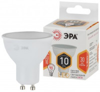 ЭРА стандарт MR16 GU10 220V 10W(800lm) 2700K 2K 60x50 LED MR16-10W-827-GU10 2813