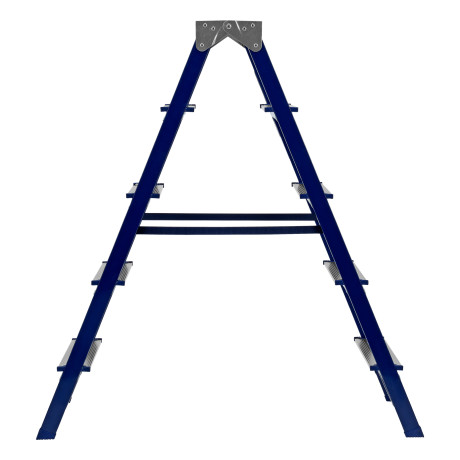 Стремянка двусторонняя 5 ступеней, стальная, Сибртех