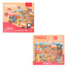Пазл для малышей в ассортименте, картон, 12х12х3,5см, 6 дизайнов