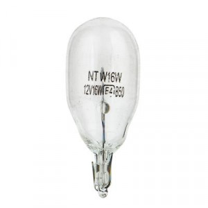 NG Лампа накаливания W16W T15, 12В, 16Вт, standart, W2.1x9.5d, 2шт/блистер (Original)