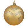 СНОУ БУМ Набор шаров 8 см, 4 шт, золото, пластик, глиттер, 26-115