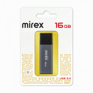 Флеш-диск USB 3.0 16 ГБ Mirex STIFF GRAY 16GB (ecopack)