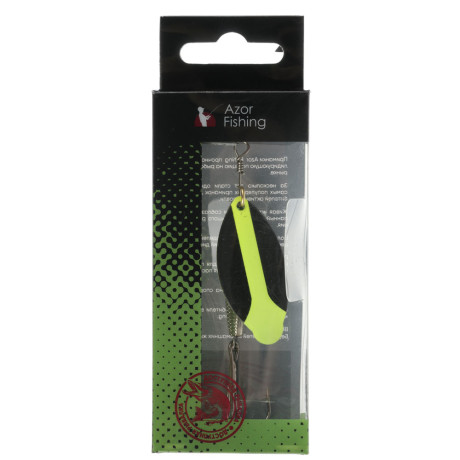 AZOR FISHING Блесна вращающаяся "Щукарь", №4, 9 гр, 5 цветов