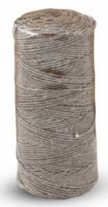 Нить банковская льняная , диаметр 1,5 мм,  длина 400 м. (Л 1,25 ктекс П6)