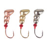 AZOR FISHING Набор мормышек 3 шт., муравей, уралка, шар, № 4,5,6 мм (медь, золото, серебро)
