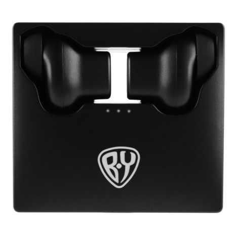 BY Наушники беспроводные TWS Sweet, беспроводная подзарядка, 45/450мАч, BT: 5.0, черный