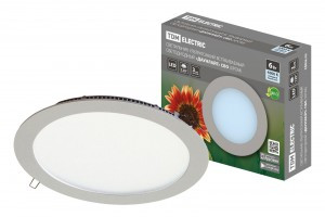 TDM св-к ультратонкий встр. св/д "Даунлайт" СВО(ДВО) (хром) 6W 4000К  SQ0329-0102