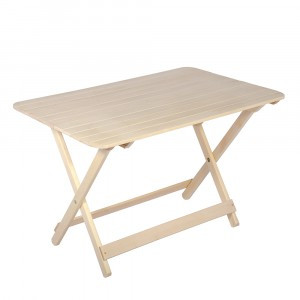 Стол деревянный раскладной 120см липа 32457 Банные штучки