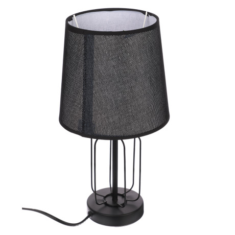 BY Светильник переносной настольный Орлеан, 35 см, Е14, 40Вт, 230В, металл, текстиль, черный