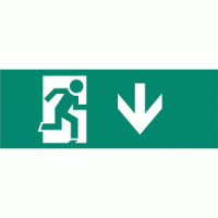 ФАЗА Наклейка S1 для ДСА-503 328x119мм &quot;Указатель двери эвакуац. выхода&quot; .5035133