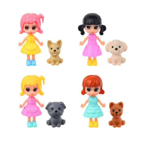 ИГРОЛЕНД Кукла с питомцем в яйце, свет, 6х6х11 см PP, ABS, 2хLR41