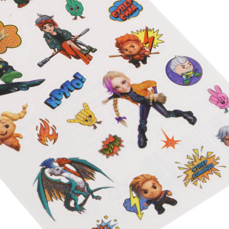 Наклейки тм BY Русские Супергерои 13х23 см, ПВХ, микс 6 дизайнов