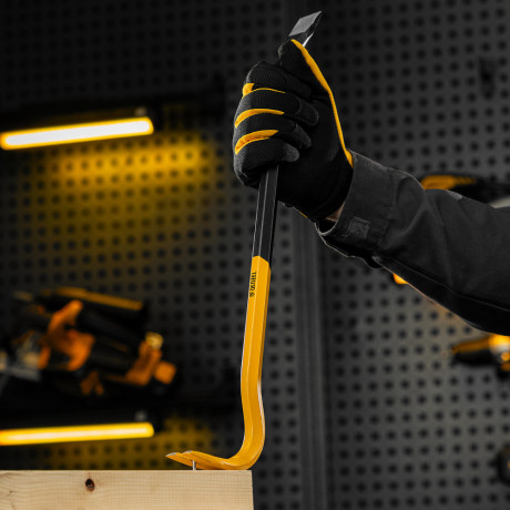 Лом-гвоздодер, 450 мм, шестигранный 16 мм, окрашенный, сталь 65 Denzel