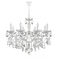 LUMION 8189/8 CLASSI LN25 бел., мет./хрусталь Люстра E14 8x40W 220V SNOW