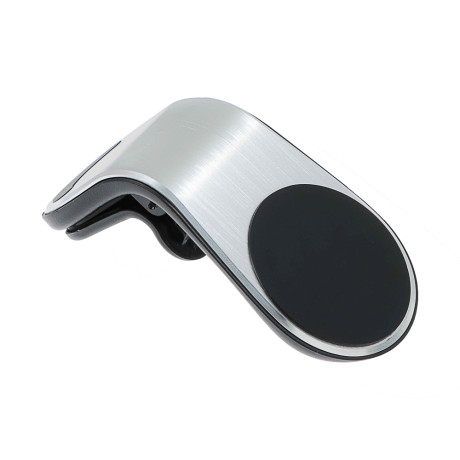 BY Держатель телефона магнитный на дефлектор, Г-образный, пластик, черный