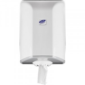 Диспенсер д/полотенец бумажн. в рул. с центр. вытяжкой Luscan Professional ЦВ белый 479409