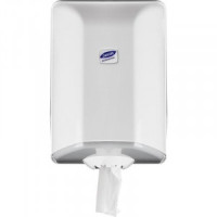 Диспенсер д/полотенец бумажн. в рул. с центр. вытяжкой Luscan Professional ЦВ белый 479409