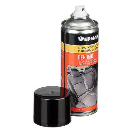ЕРМАК / NG Очиститель велюра и обивки салона "пенный" (аэрозоль) 520 мл.