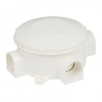 EKF коробка распр. КРК КМР-040-040 трехрожковая белая (70х35)  plc-kmr-040-040