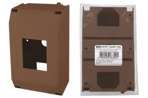 TDM бокс (корпус) пластик. КМПн 1/4 мод. без крышки, навесной, опломбировка "ЭКО" Бук SQ0907-0402