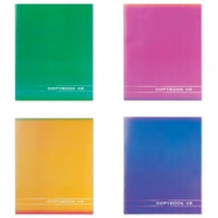 Тетрадь 48л. STAFF, офсет №2, 60 г/м2, клетка, обложка мелов. карт., &quot;Однотонная&quot;, 4 вида, 402322