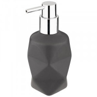 Дозатор для жидкого мыла Геометрия 270мл,керамика/хром пластмасса,106621/ Рыжий кот