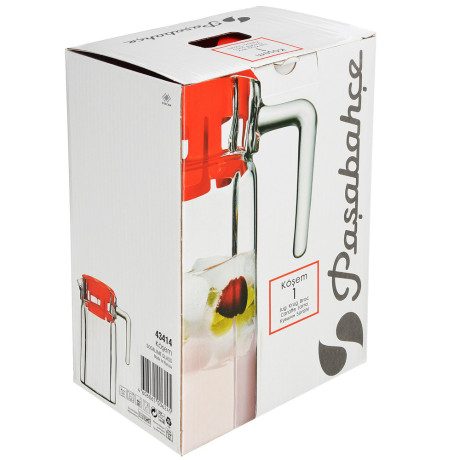 PASABAHCE Кошем Кувшин 1250мл, стекло, с крышкой, инд. упаковка, 43414B