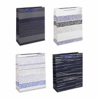 Пакет тм Fntastic подарочный, вскч бум., L 26x32x10см, полосы, 4 дизайна