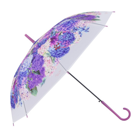 Зонт-трость женский, металл, пластик, ПВХ, 60 см, 8 спиц, 3 дизайна