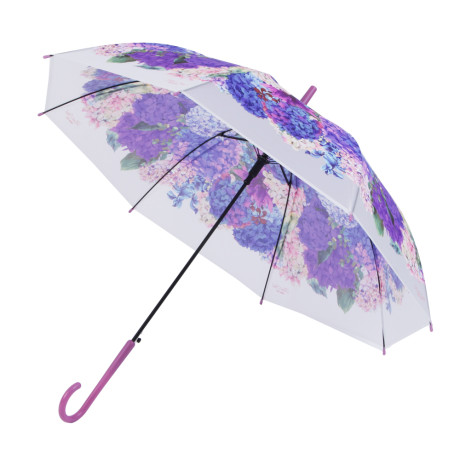 Зонт-трость женский, металл, пластик, ПВХ, 60 см, 8 спиц, 3 дизайна