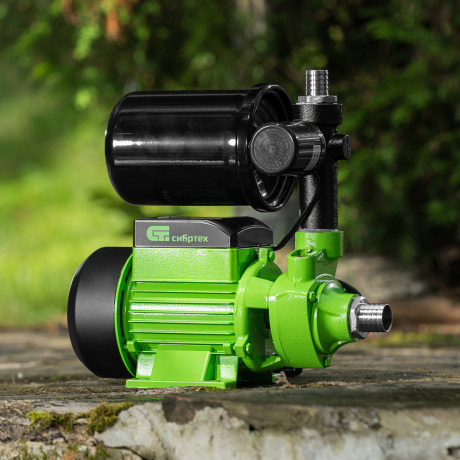 Насосная станция НС400-Ч, 400 Вт, напор 32 м, 2100 л/ч, ресивер 2 л Сибртех