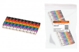 TDM маркеры наборные – комплект цифр («0»-«9») 0,5 мм2  (уп. 200 шт., цена за уп.) (10!) SQ0534-0065