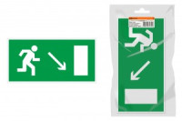 TDM Знак 350х124мм &quot;Направление к эвакуац. выходу направо вниз&quot; для ССА инд. уп. (10!) SQ0817-1005
