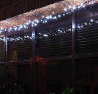 Гирлянда-нить ул. ULD-S1000-120/TBK (мерц) 5W 120LED белый 10м, соед. 6мод., провод черн. IP67 Uniel