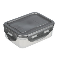 Контейнер герметичный для СВЧ с защелками, 0,33л, 130х100х45мм, пластик