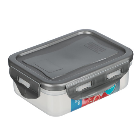 Контейнер герметичный для СВЧ с защелками, 0,33л, 130х100х45мм, пластик