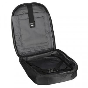 Рюкзак подростковый, 43x29х9см, ПЭ,1 отд,жесткий перед, спинка с эрг.элементами,мет.ручка,USB,черный