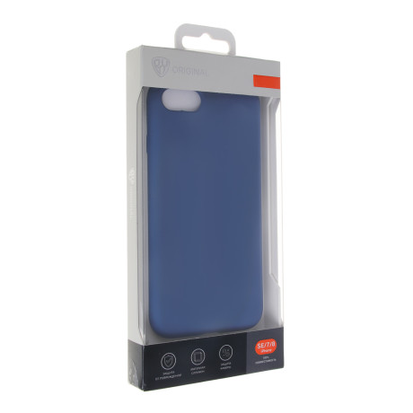 BY Чехол для смартфона Цветной, iP - SE(2020)/7/8 , синий, силикон