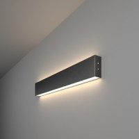 Elektrostandard св-к св/д линейн. Черн.шагрень накл. 2стор. 20W(1200Lm) 4K 530x35x80  a042924